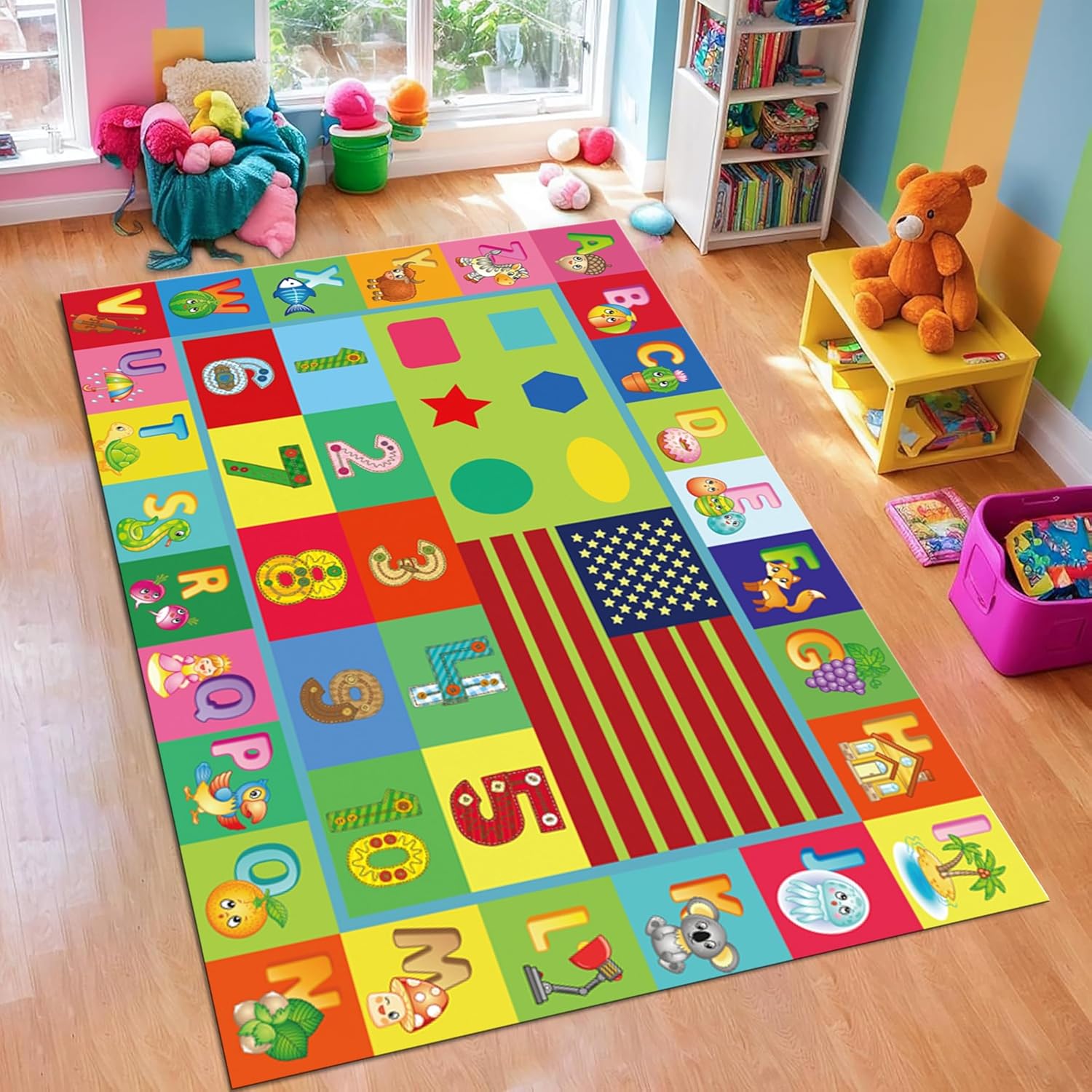 Abc Kids Early Education - Tapis de chambre d'enfants ABC Early