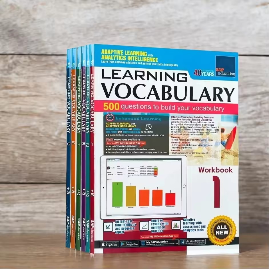 Kids Education In Singapore - Cahier de travail de vocabulaire anglais