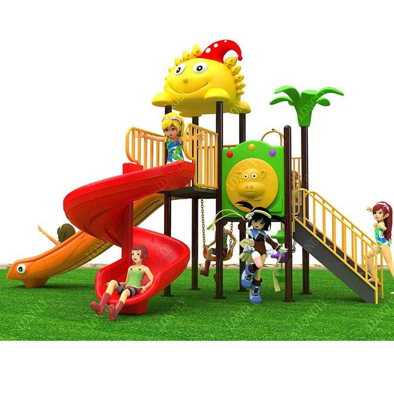 Kids Education Park - Toboggan en plastique commercial 450x270x280cm pour