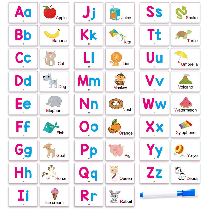Abc Kids Early Education - 27 cartes flash des premiers mots,