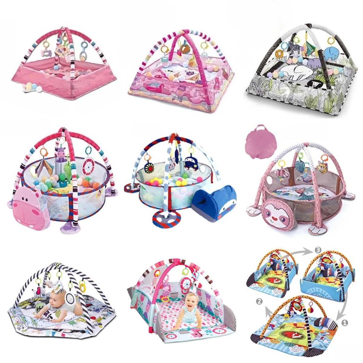 Kids Educational Mat - Cadre de Fitness éducatif pour enfants,