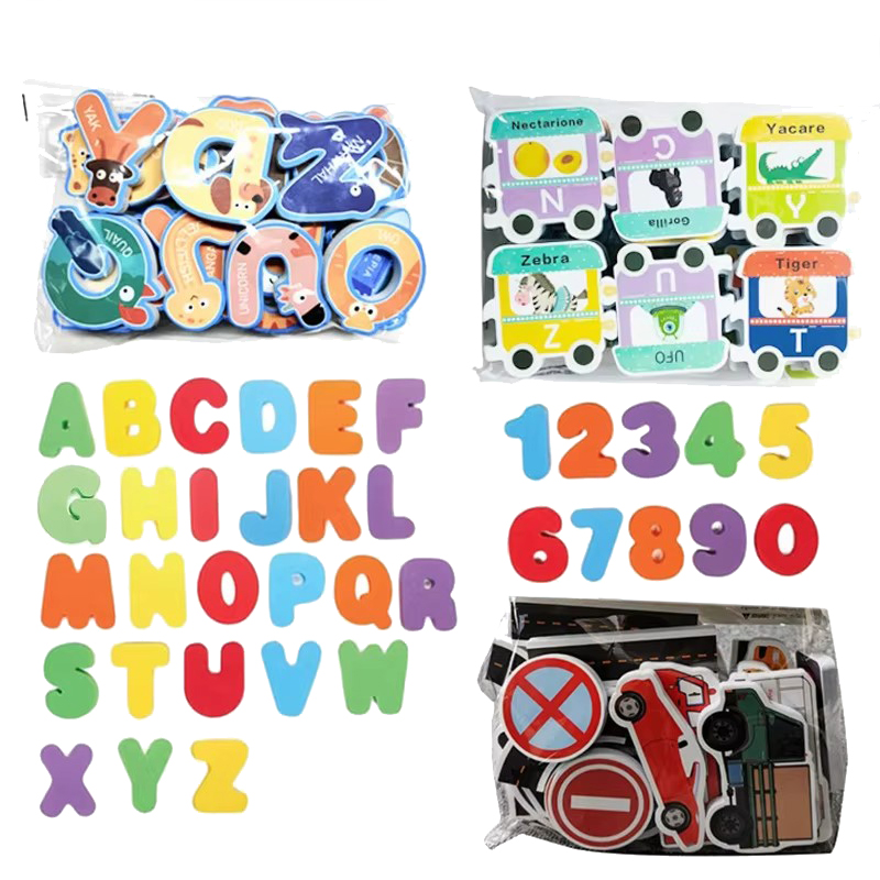 Number Puzzle Foam - Jouets de bain pour bébé, Puzzle