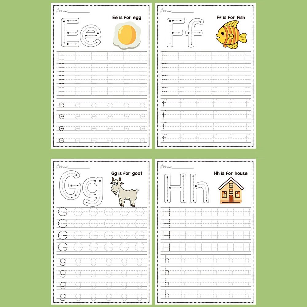 Learning Workbook Preschool - 26 lettres Montessori, aides pédagogiques d'apprentissage,