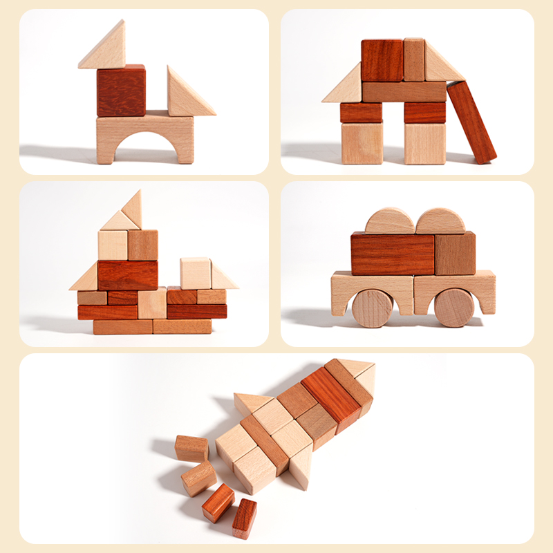 Blocs de construction en bois, - Kids Education Age avis et prix