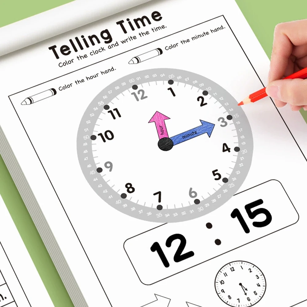 Cahier d'exercices sur le temp - Learning Workbook Preschool avis et prix