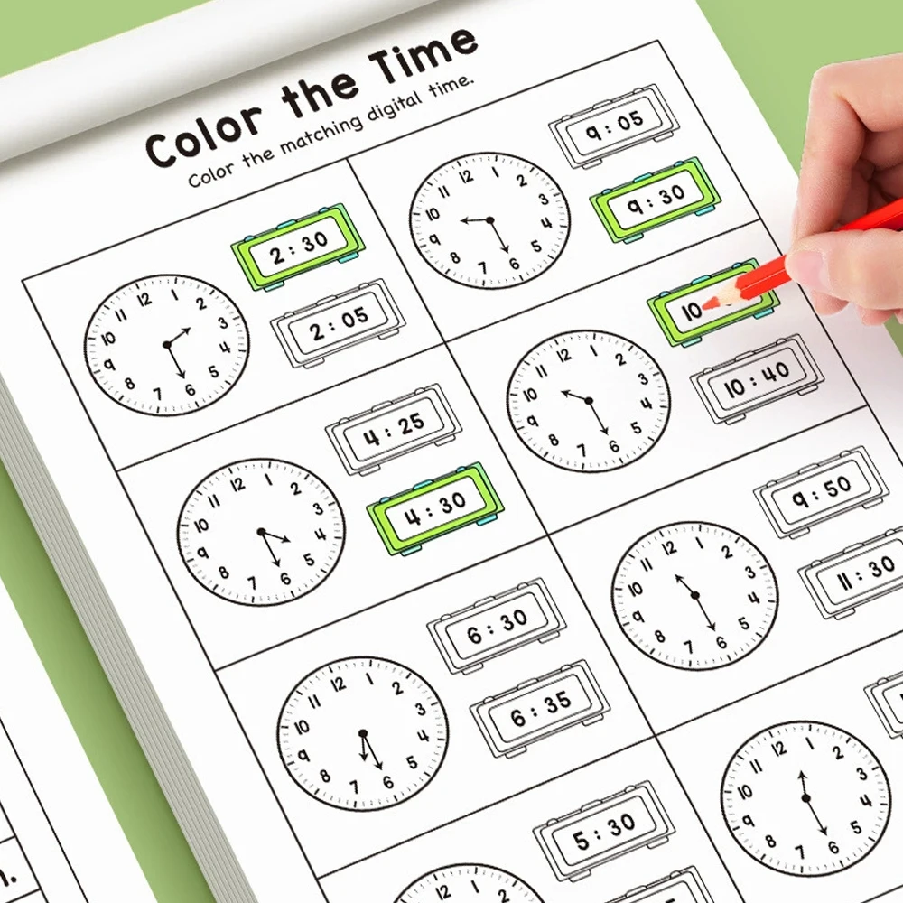 Cahier d'exercices sur le temp - Learning Workbook Preschool avis et prix