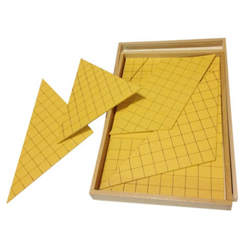 Triangles en bois jaune Montes - Kids Nature Education avis et prix