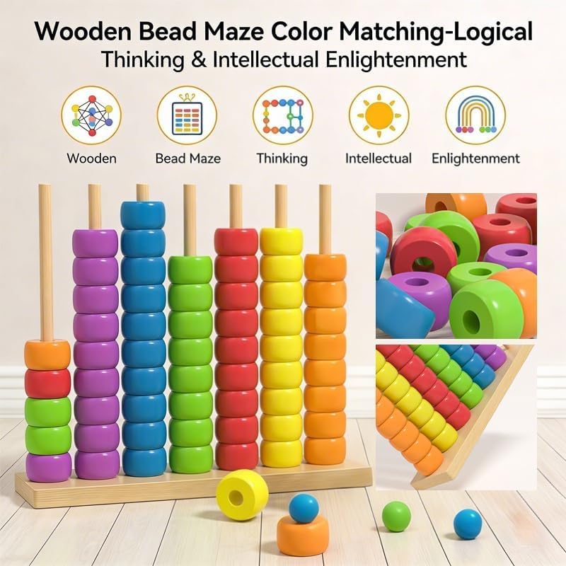 Abacus en bois Montessori, jou - Kids Education Calculator avis et prix