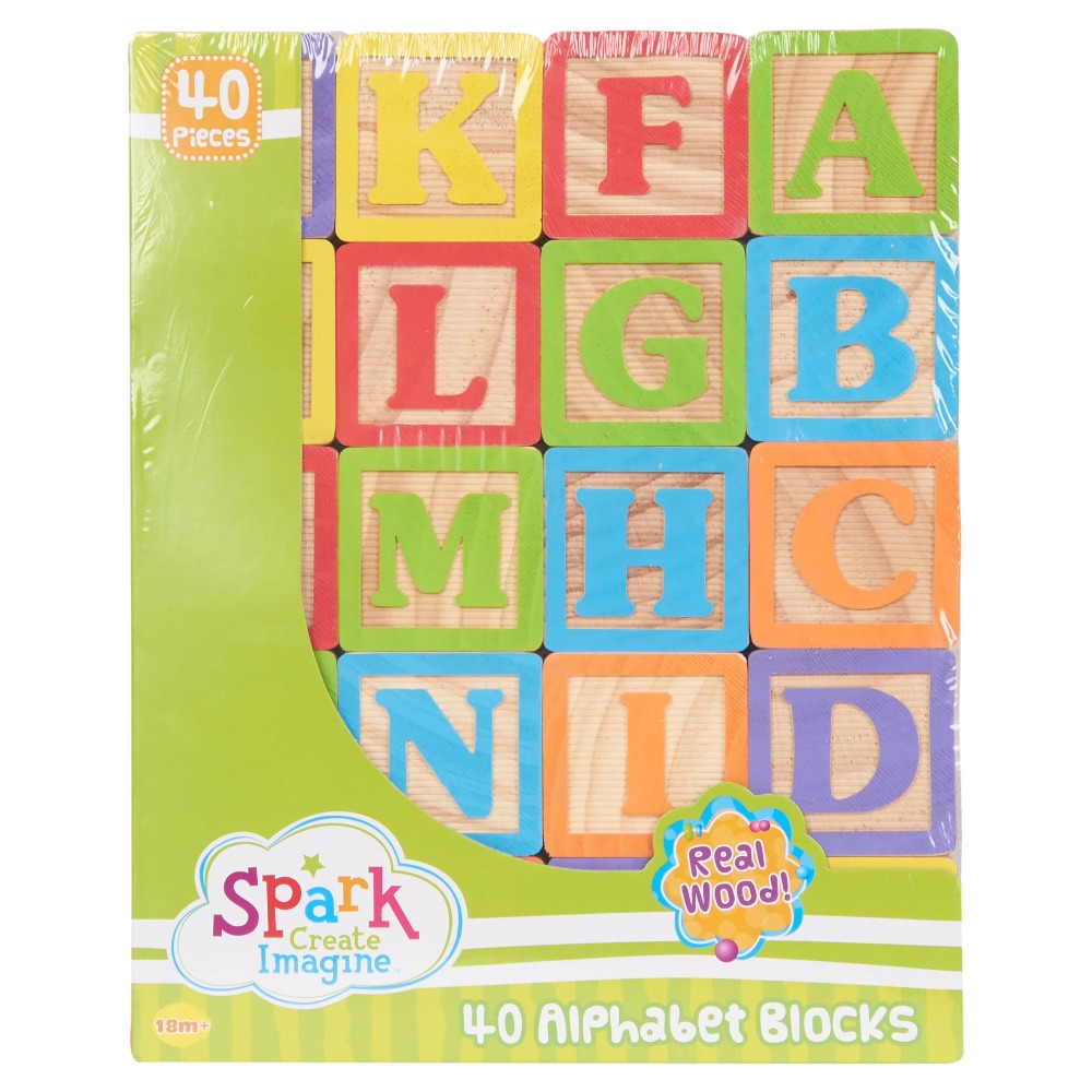 Ensemble de blocs en bois ABC, - Abc Kids Early Education avis et prix