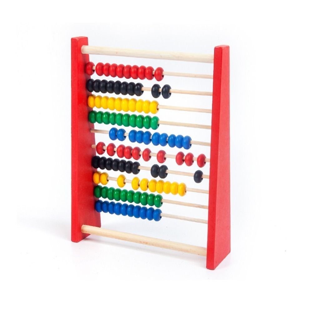 Boulier en bois durable rouge  - Kids Education Calculator avis et prix