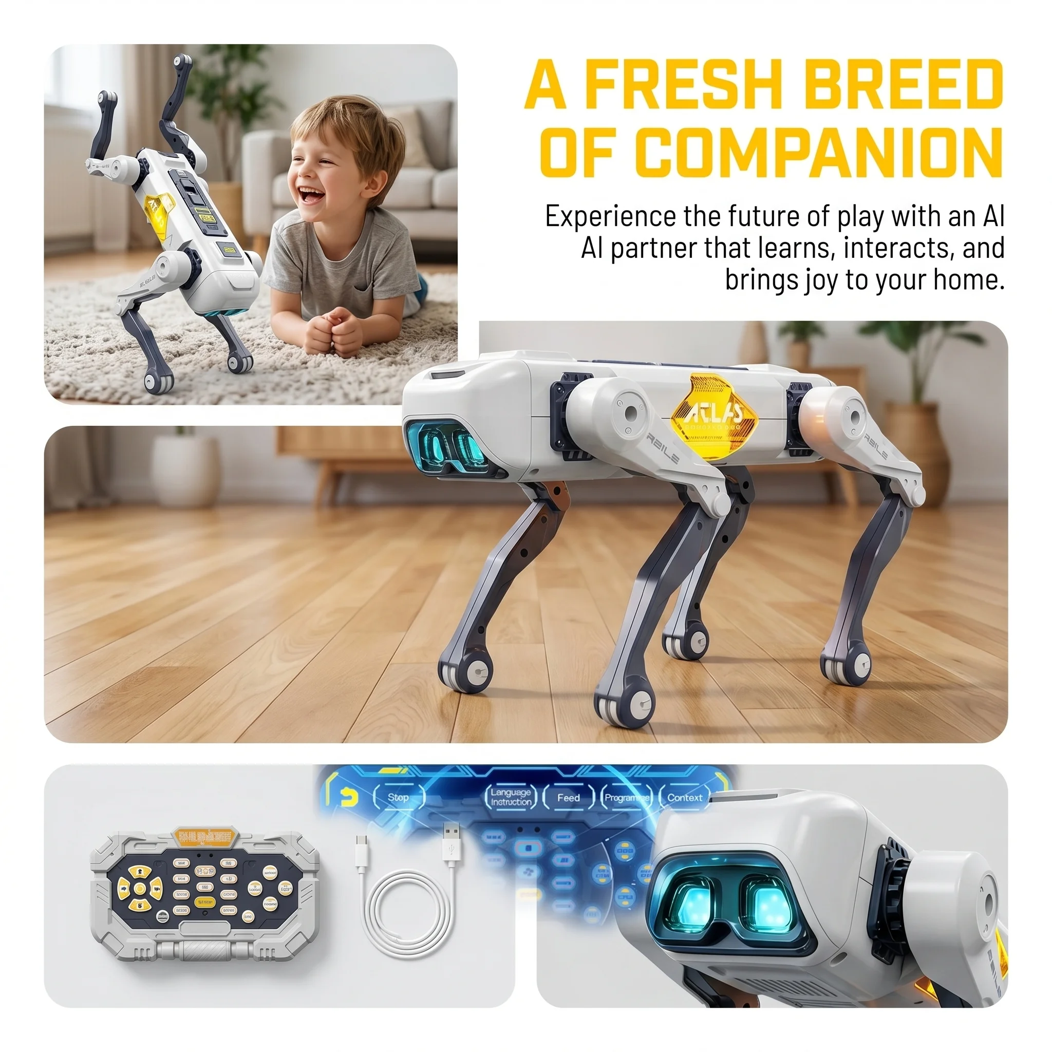 Robot chien intelligent IA, co - Kids Education Product avis et prix