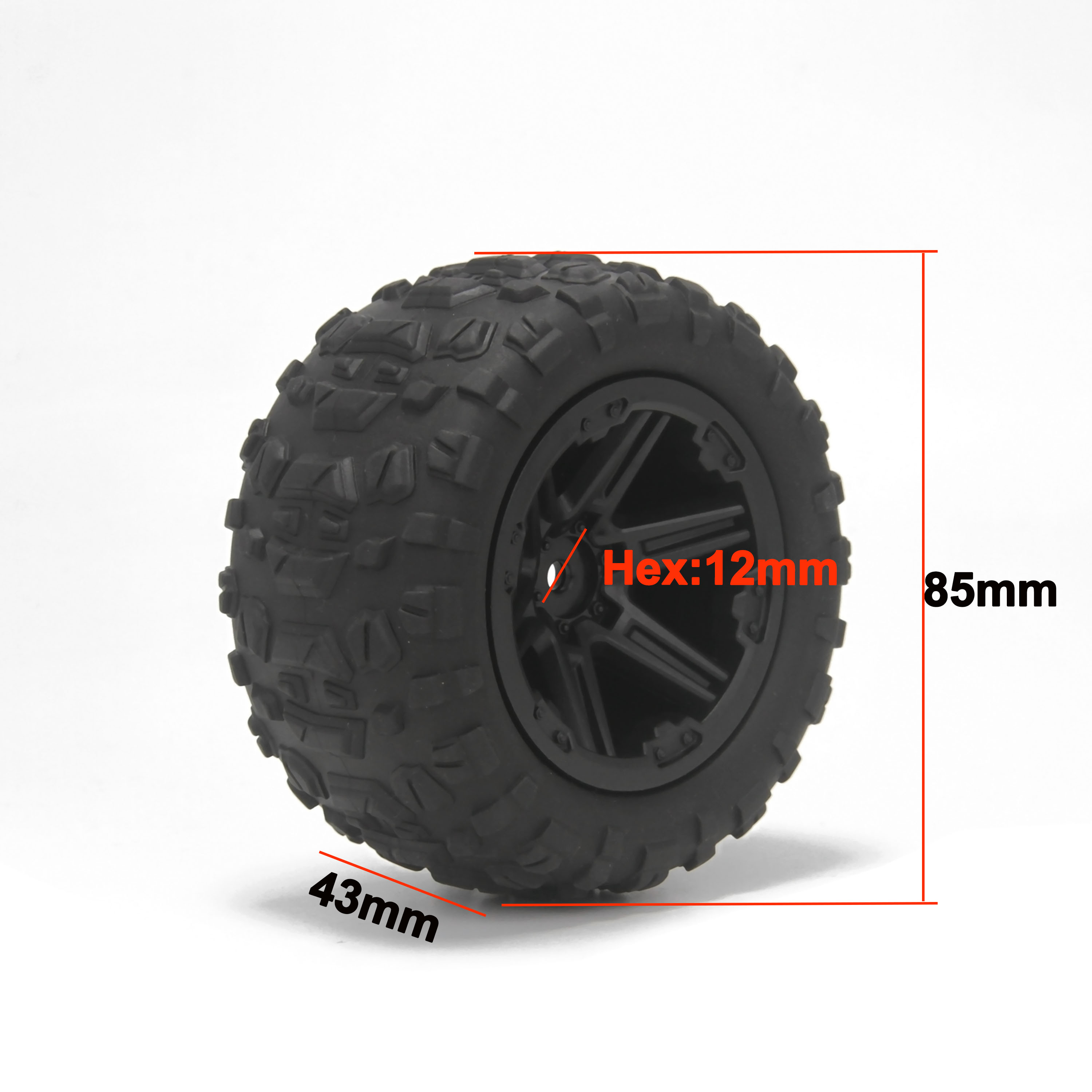 4 Pneus en Caoutchouc de 85 mm - Hot Wheels Car Monster Trucks avis et prix