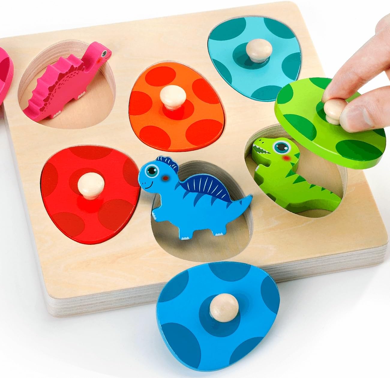 Puzzle dinosaure en bois, joue - Kids Nature Education avis et prix